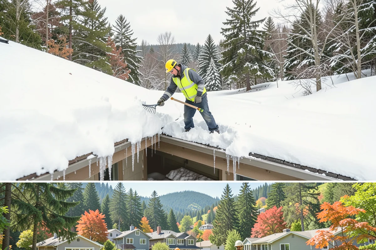 Catch Basin Snow Clearing in Fircrest, Pierce County, WA - Basins need clearing right before the thaw cycles and atmospheric rivers that regularly follow our snow events from December...