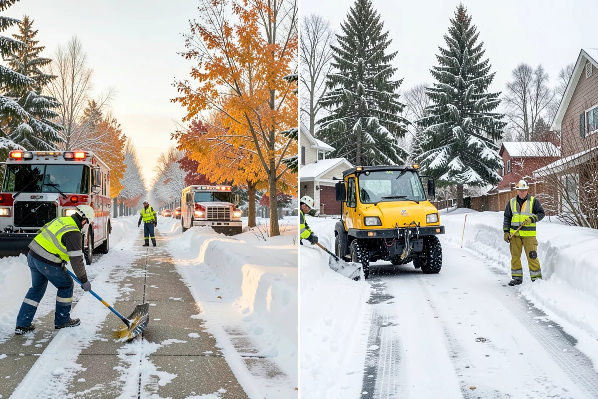 Catch Basin Snow Clearing in Gig Harbor, Pierce County, WA - We locate catch basins and storm grates across the site
