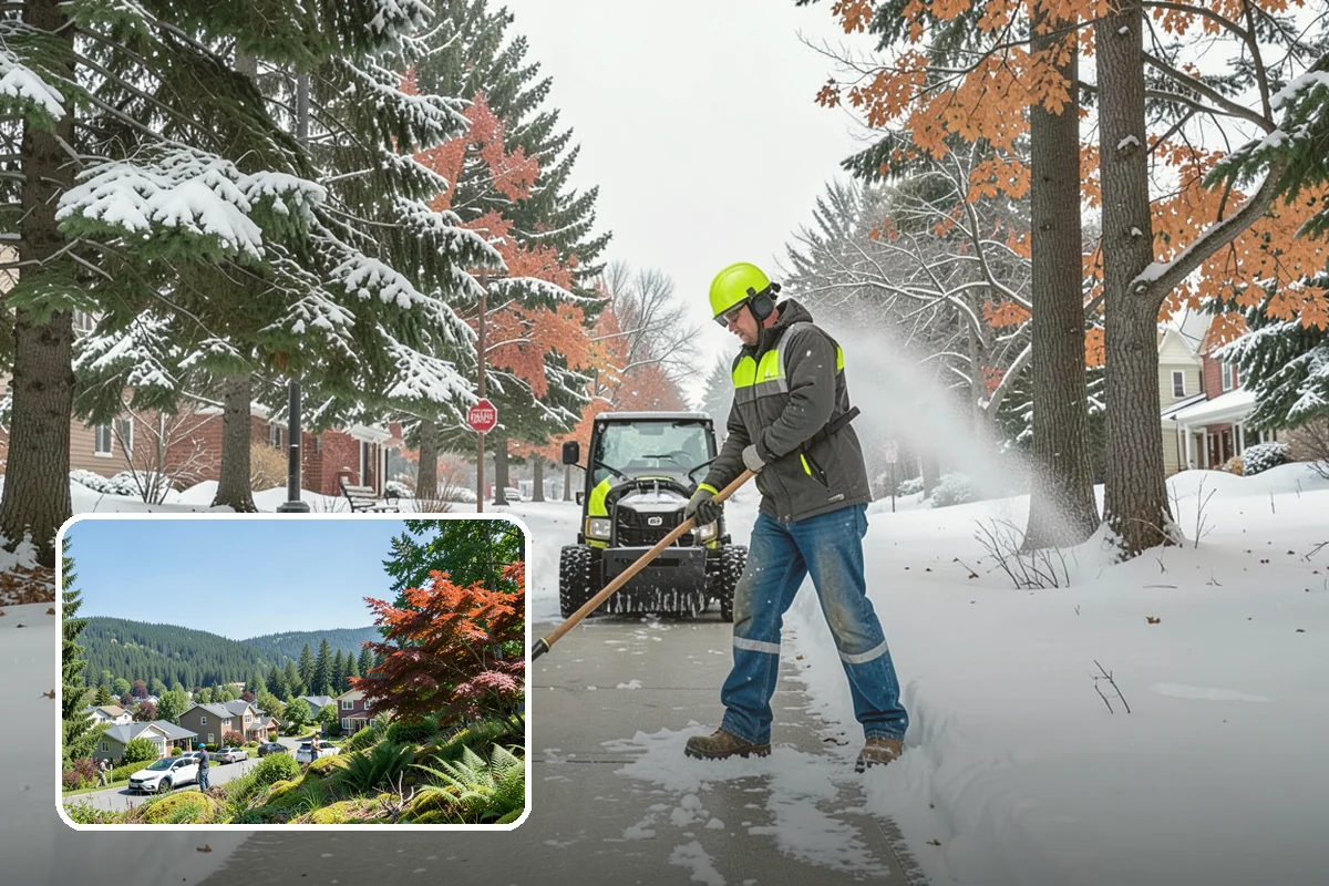 Catch Basin Snow Clearing in Index, Snohomish County, WA - Prevents ponding and flooding during thaws and rain events