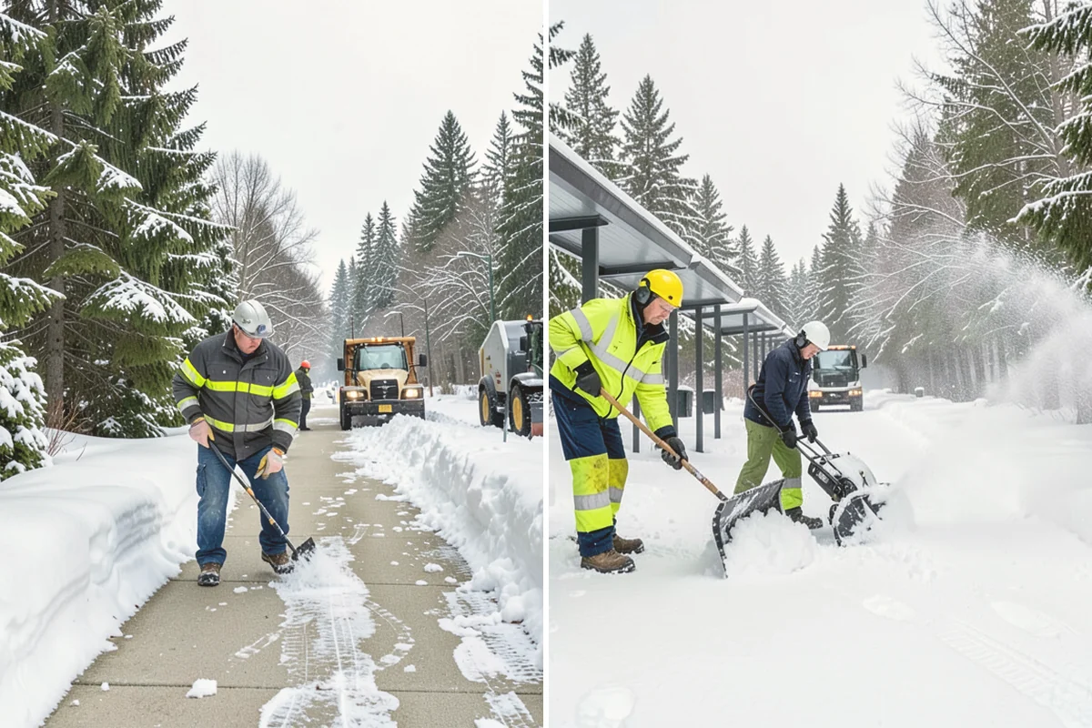 Catch Basin Snow Clearing in Index, Snohomish County, WA - We locate catch basins and storm grates across the site