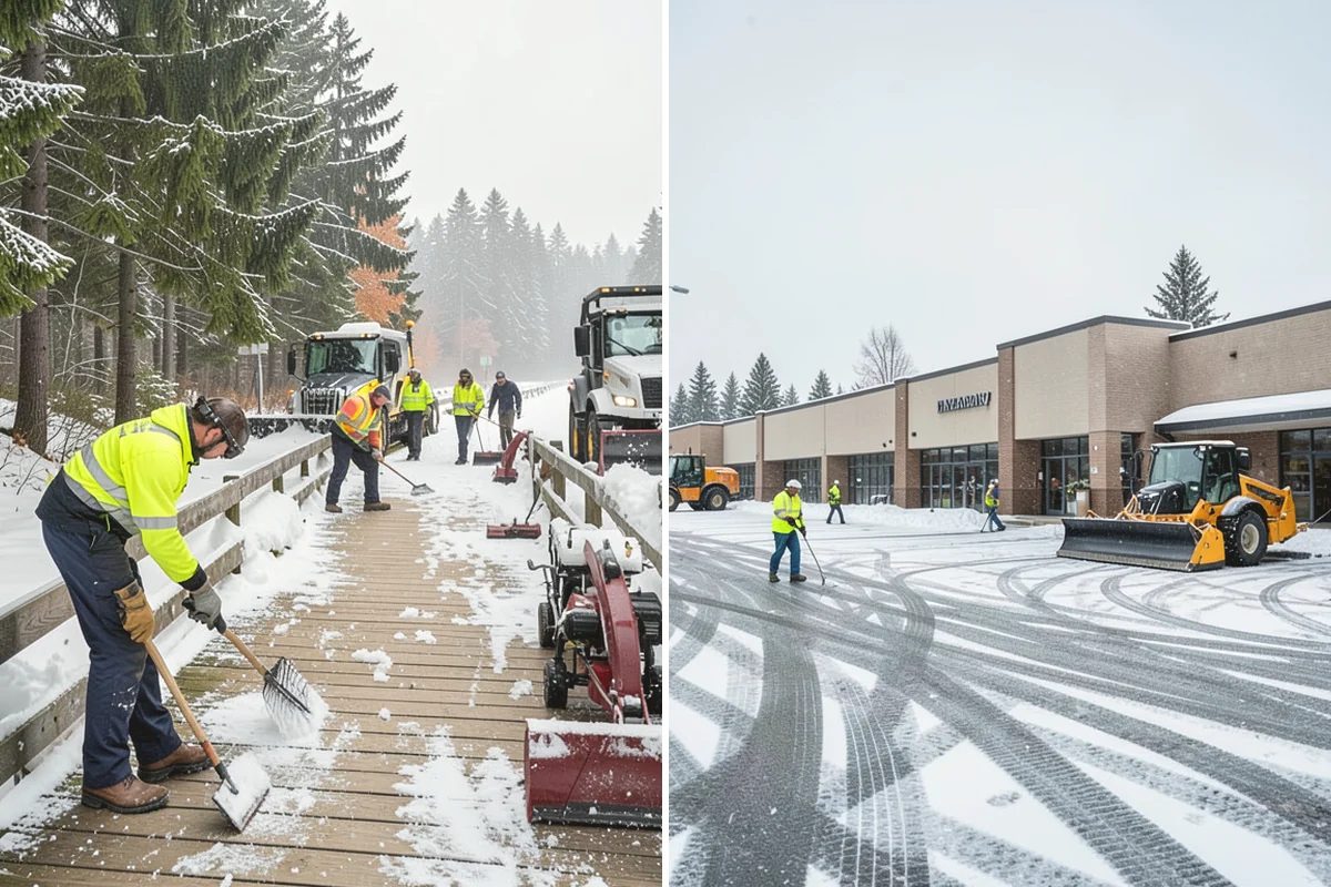 Catch Basin Snow Clearing in Issaquah, King County, WA - We locate catch basins and storm grates across the site