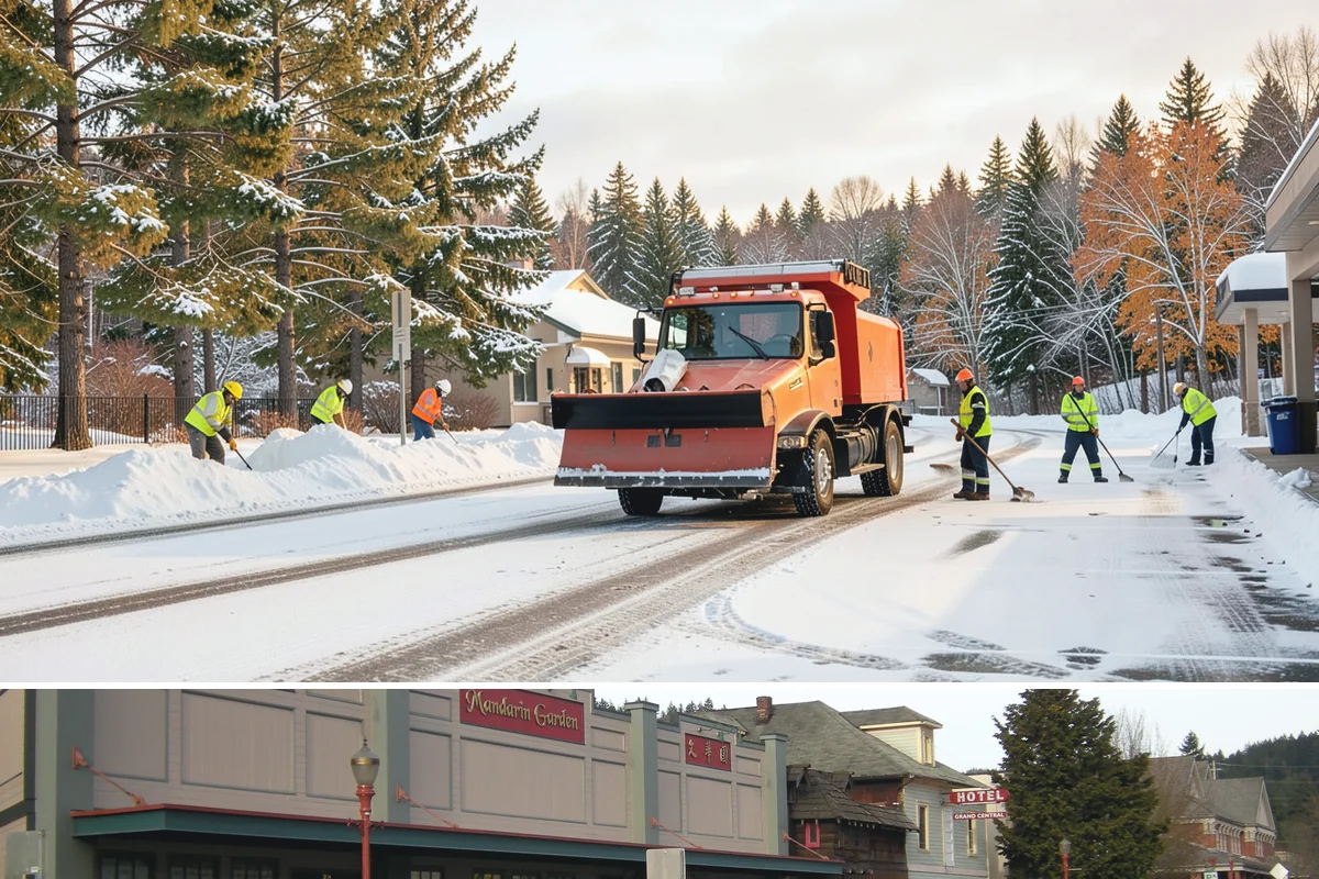 Catch Basin Snow Clearing in Issaquah, King County, WA - Basins need clearing right before the thaw cycles and atmospheric rivers that regularly follow our snow events from December...