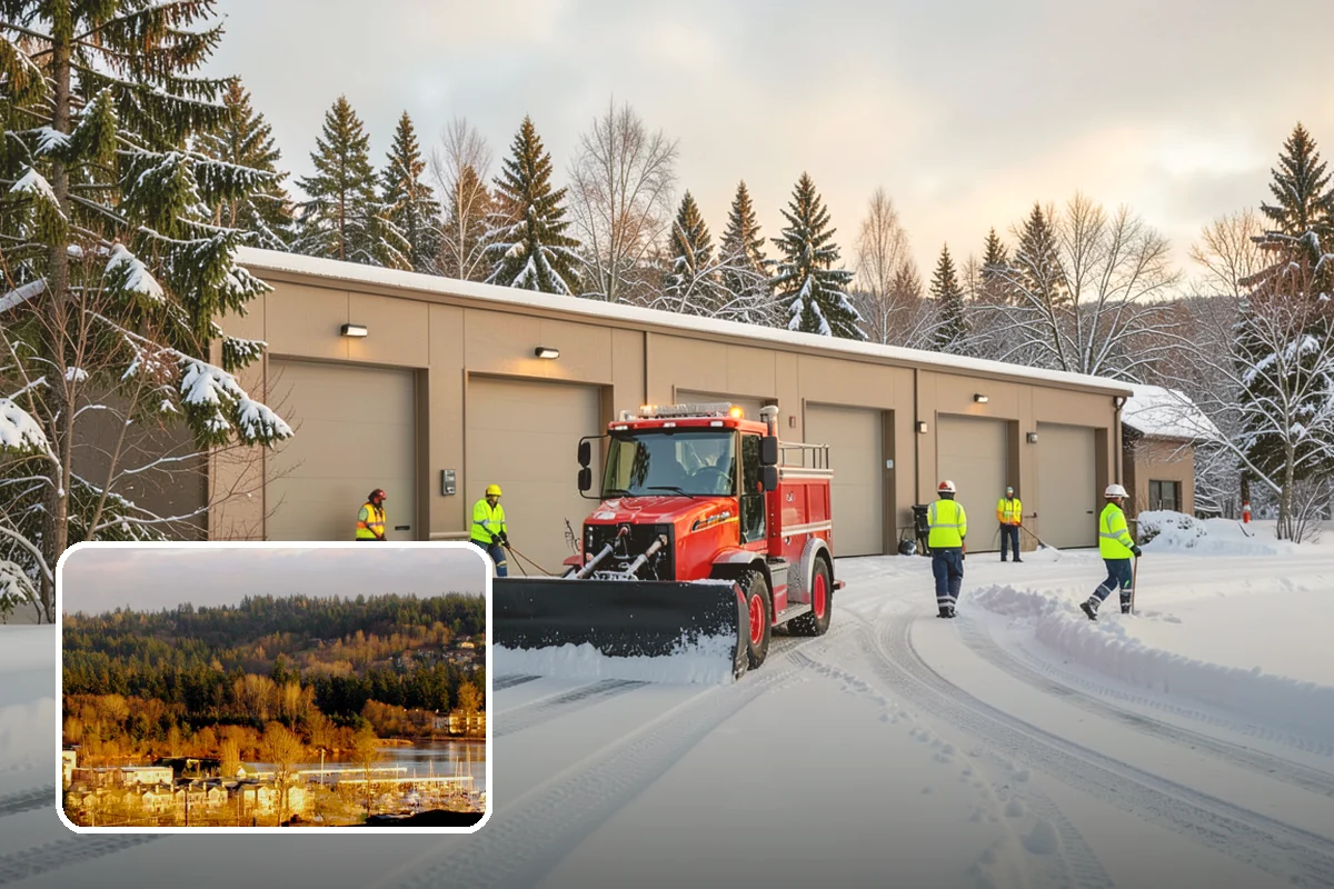 Catch Basin Snow Clearing in Kenmore, King County, WA - Prevents ponding and flooding during thaws and rain events