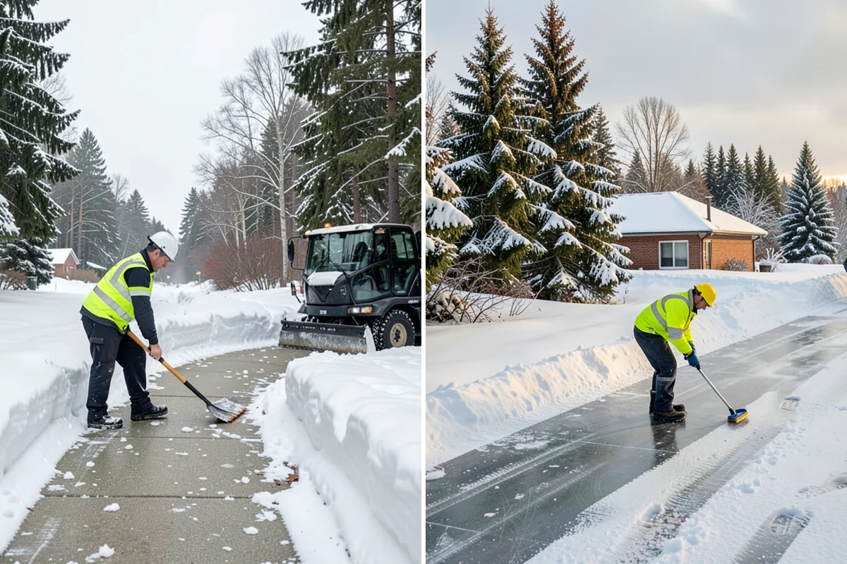 Catch Basin Snow Clearing in Kenmore, King County, WA - We locate catch basins and storm grates across the site