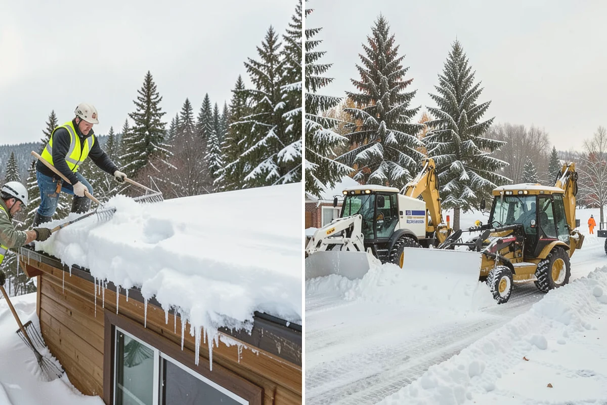 Catch Basin Snow Clearing in Kirkland, King County, WA - We locate catch basins and storm grates across the site