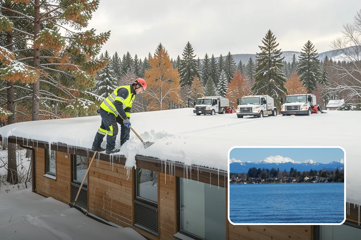 Catch Basin Snow Clearing in Lake Stevens, Snohomish County, WA - Prevents ponding and flooding during thaws and rain events