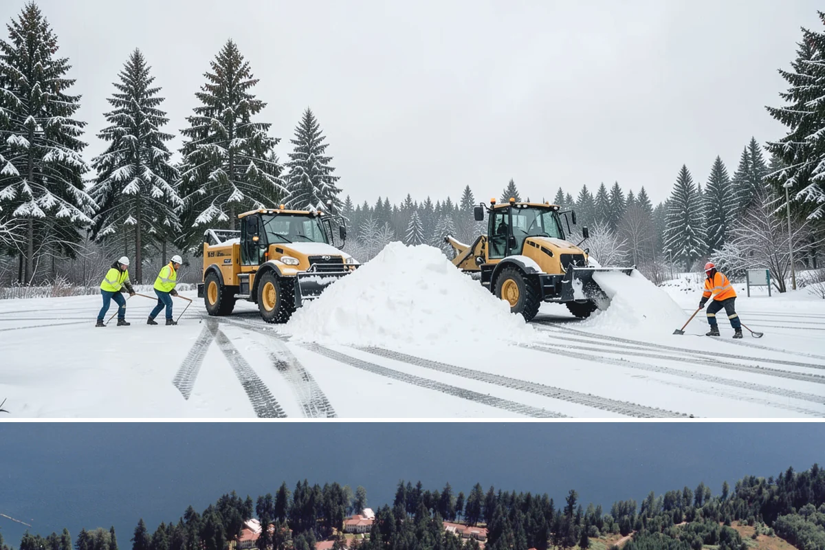 Catch Basin Snow Clearing in Lakewood, Pierce County, WA - Basins need clearing right before the thaw cycles and atmospheric rivers that regularly follow our snow events from December...