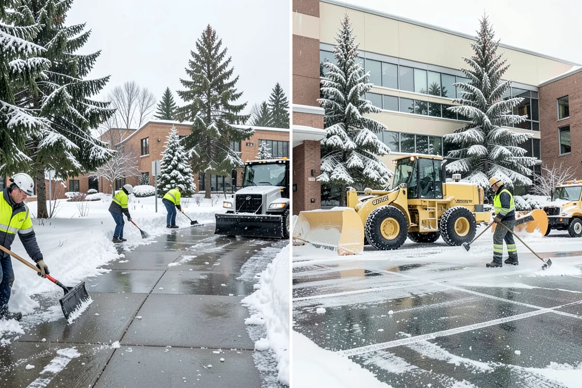 Catch Basin Snow Clearing in Lyman, Skagit County, WA - We locate catch basins and storm grates across the site