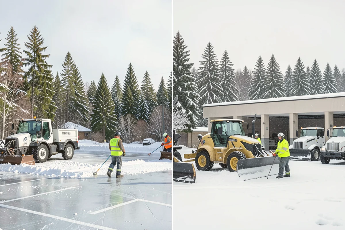 Catch Basin Snow Clearing in Lynnwood, Snohomish County, WA - We locate catch basins and storm grates across the site