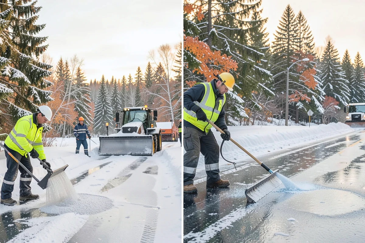 Catch Basin Snow Clearing in Marysville, Snohomish County, WA - We locate catch basins and storm grates across the site