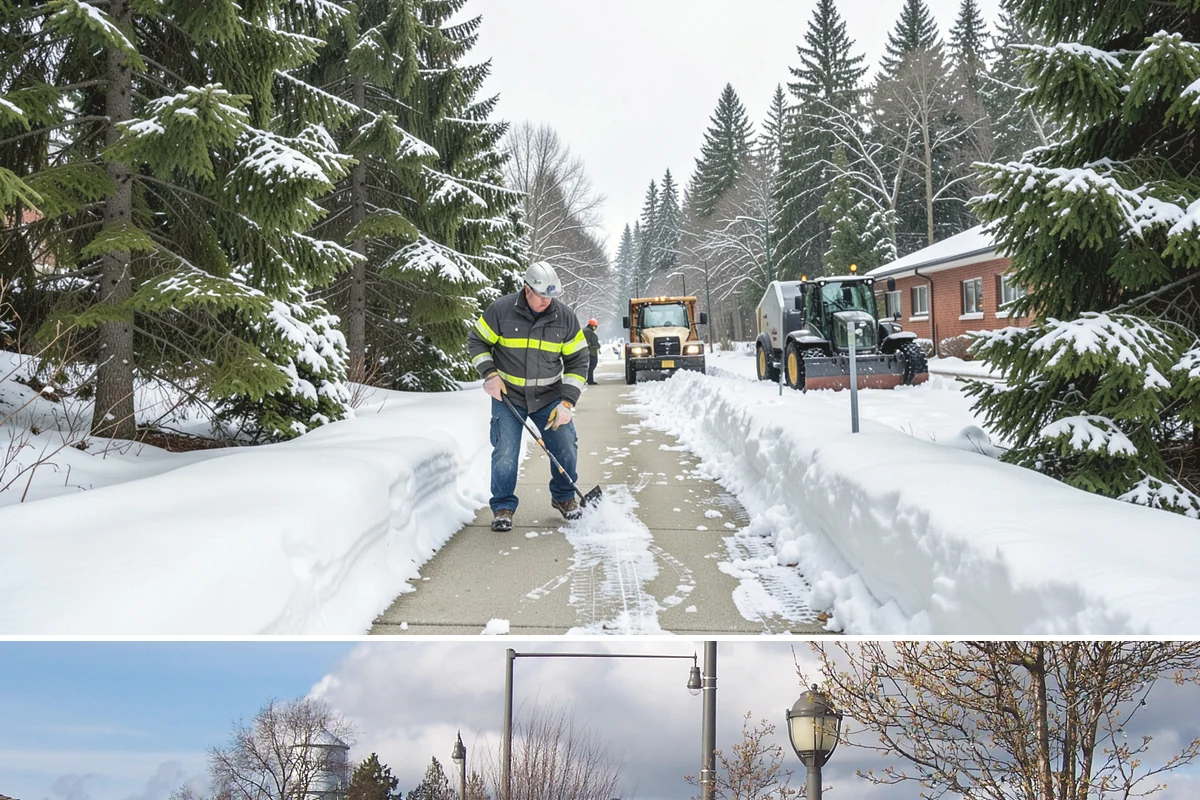 Catch Basin Snow Clearing in Marysville, Snohomish County, WA - Basins need clearing right before the thaw cycles and atmospheric rivers that regularly follow our snow events from December...