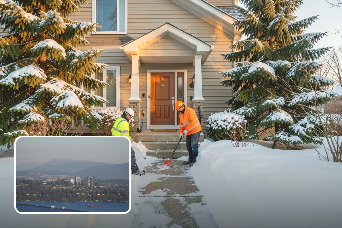 Catch Basin Snow Clearing in Medina, King County, WA - Prevents ponding and flooding during thaws and rain events