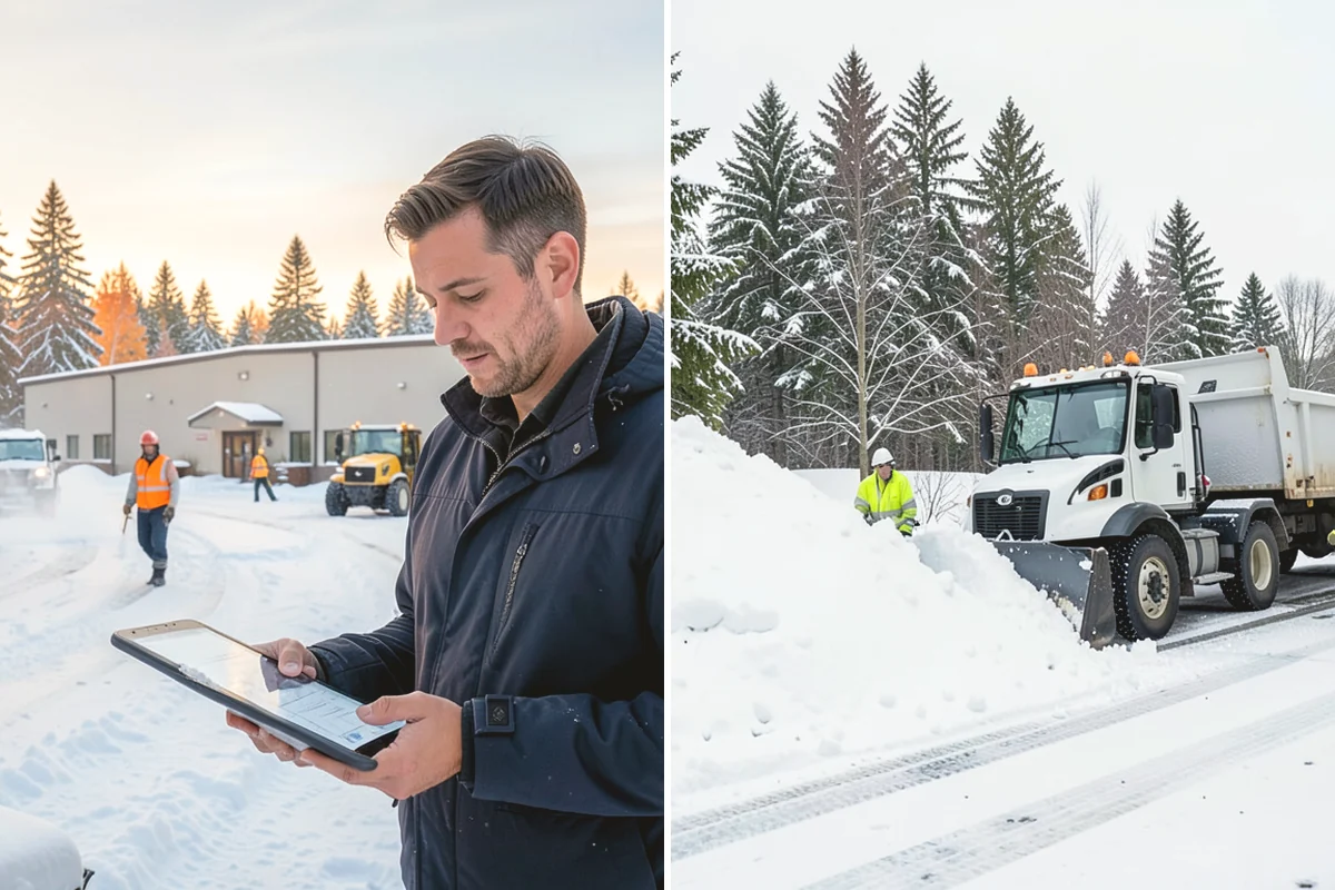 Catch Basin Snow Clearing in Mercer Island, King County, WA - We locate catch basins and storm grates across the site