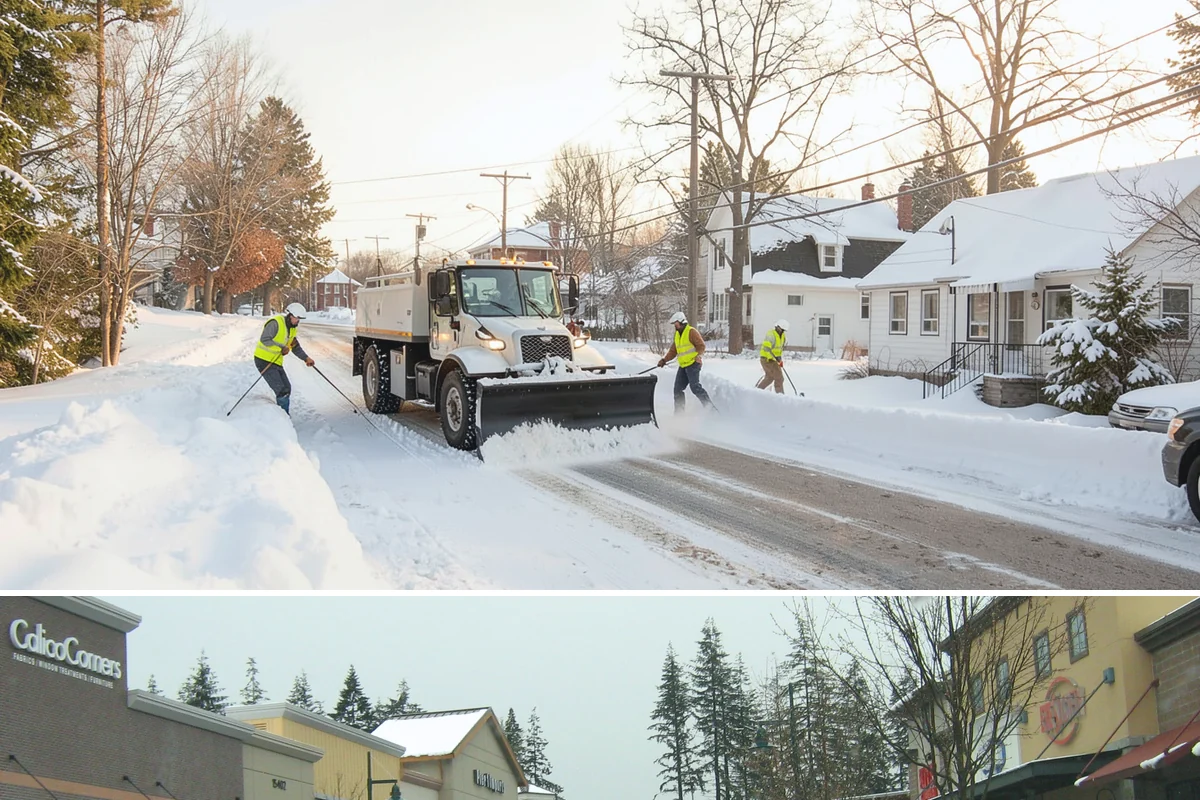 Catch Basin Snow Clearing in Mill Creek, Snohomish County, WA - Basins need clearing right before the thaw cycles and atmospheric rivers that regularly follow our snow events from December...