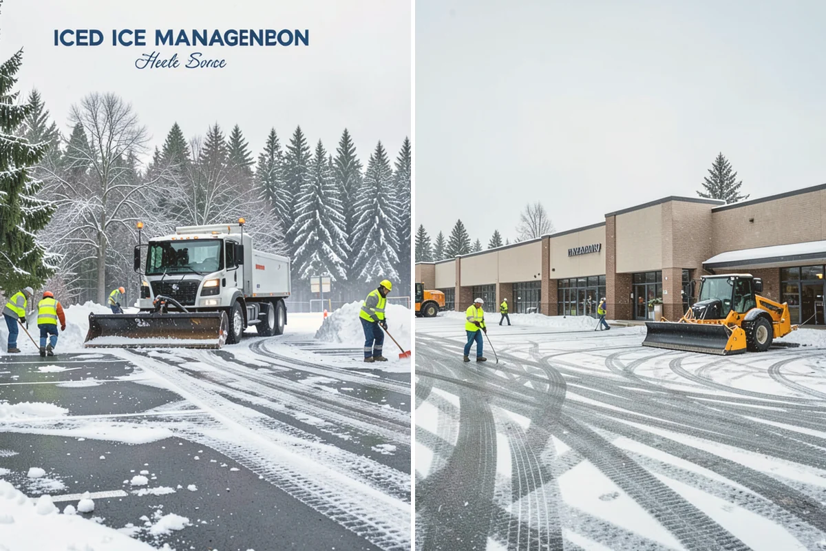 Catch Basin Snow Clearing in Milton, King County, WA - We locate catch basins and storm grates across the site