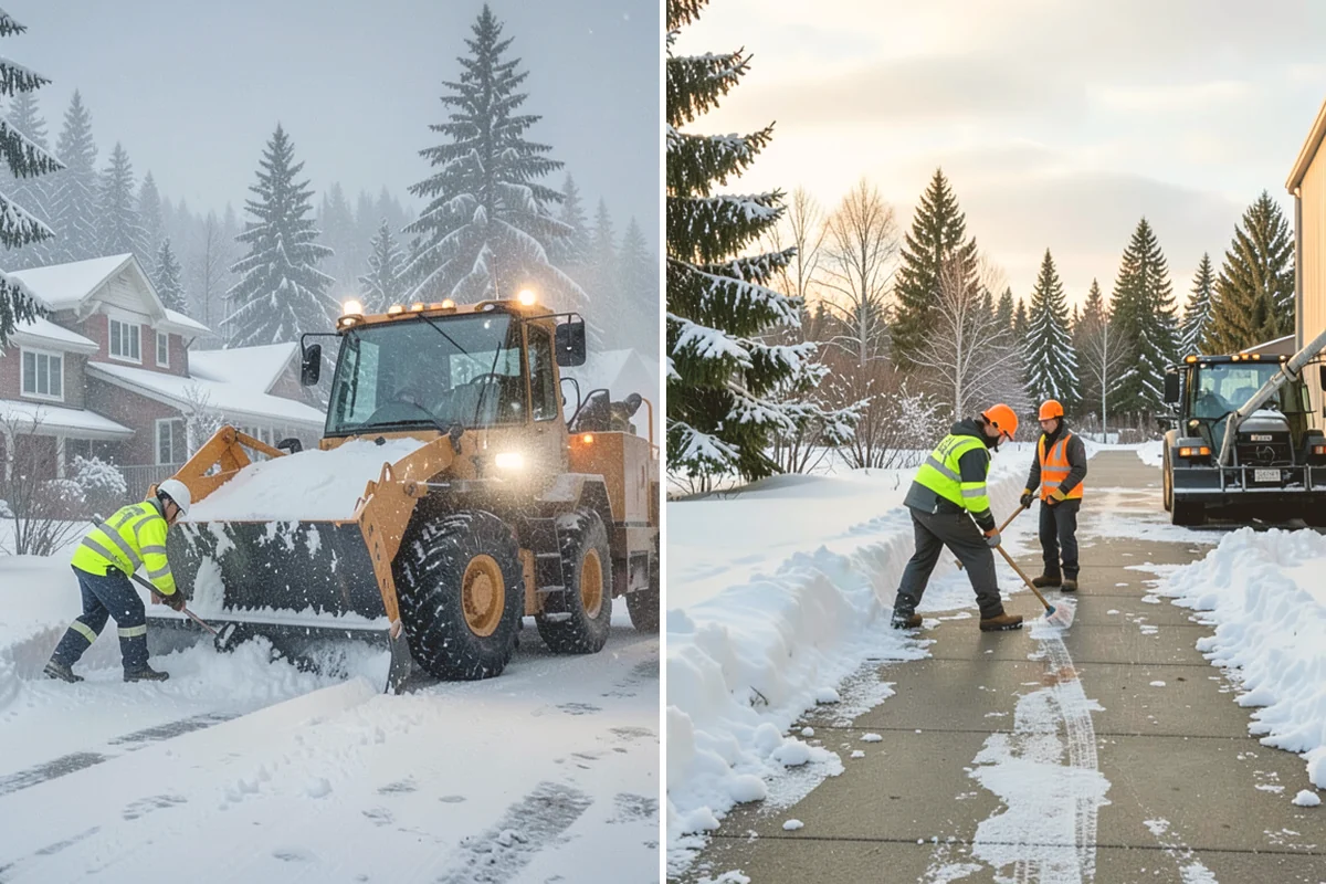 Catch Basin Snow Clearing in Mount Vernon, Skagit County, WA - We locate catch basins and storm grates across the site