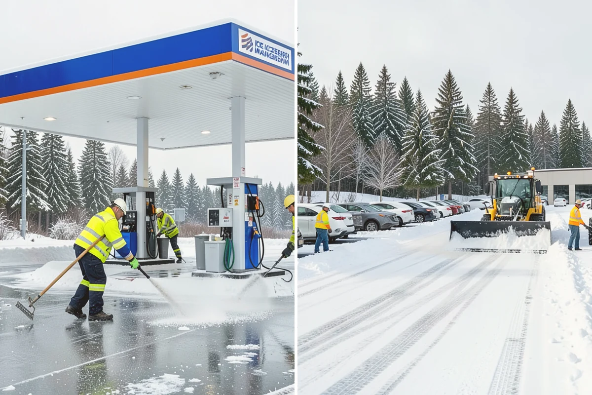 Catch Basin Snow Clearing in Newcastle, King County, WA - We locate catch basins and storm grates across the site