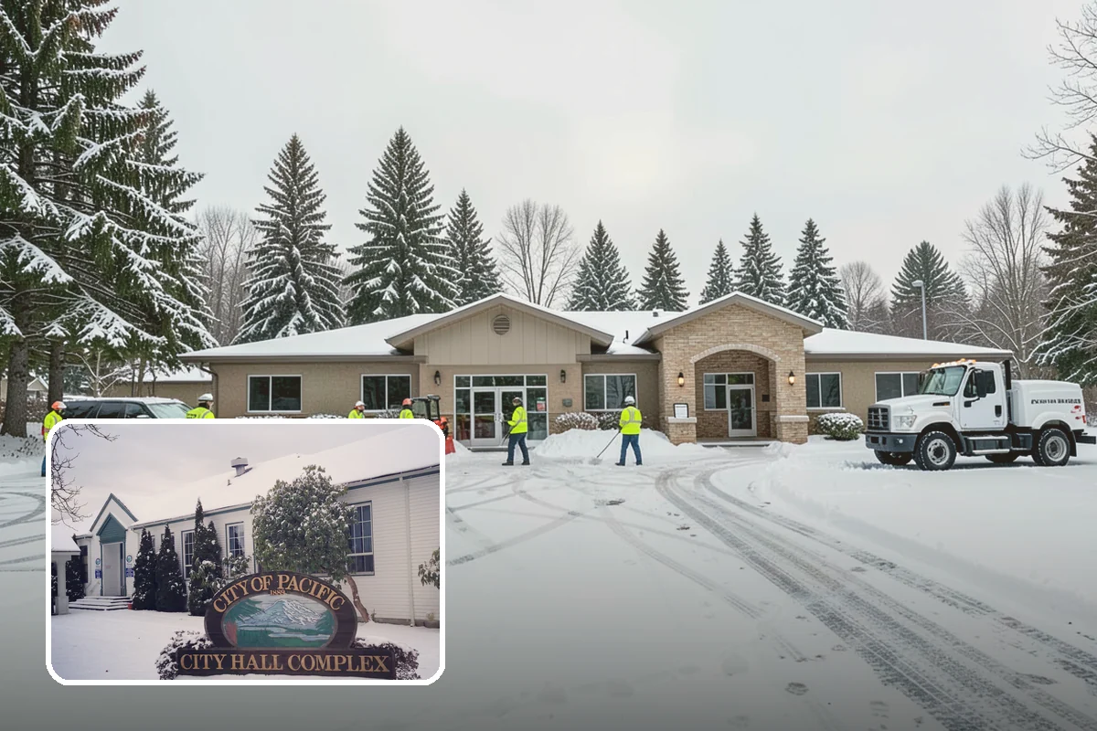 Catch Basin Snow Clearing in Pacific, King County, WA - Prevents ponding and flooding during thaws and rain events