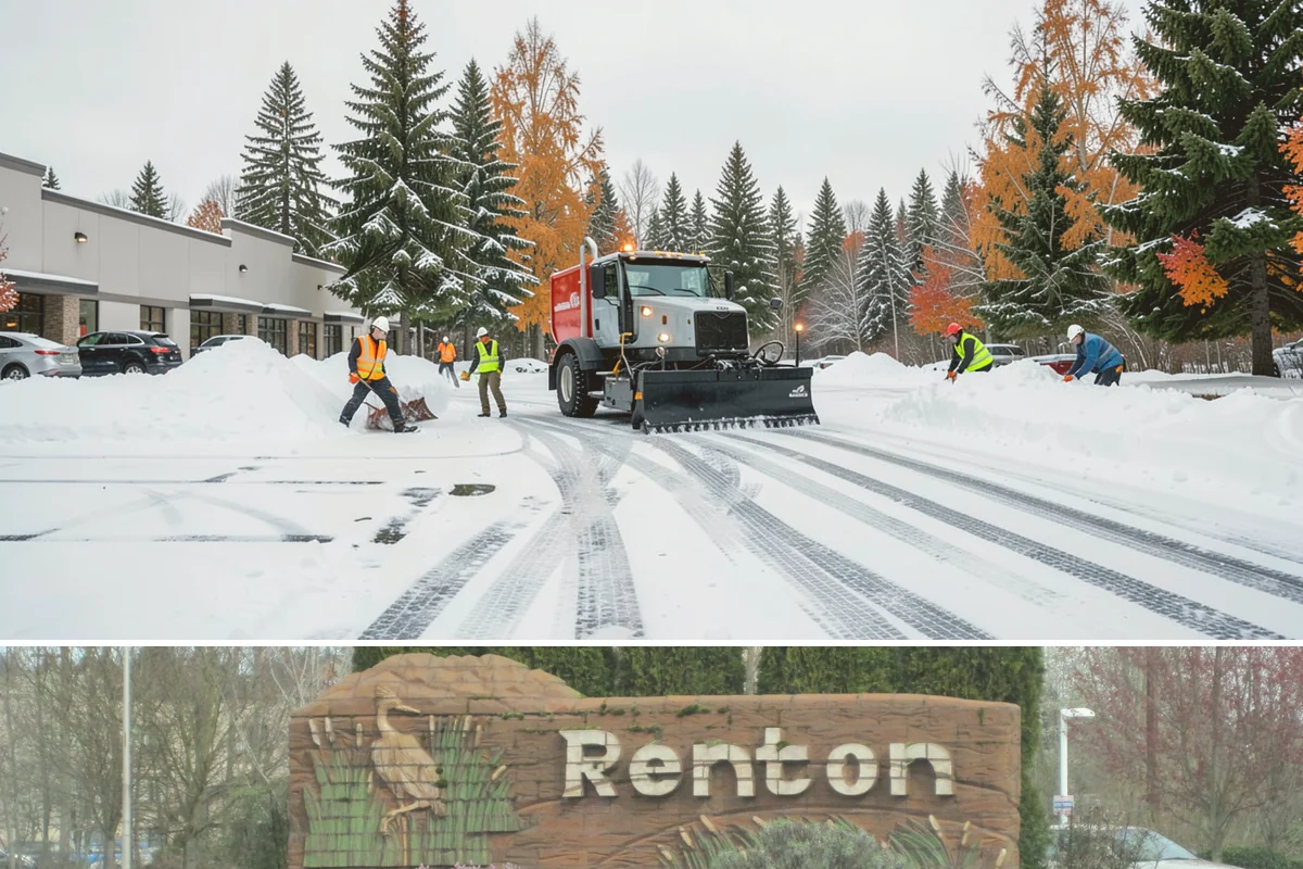 Catch Basin Snow Clearing in Renton, King County, WA - Basins need clearing right before the thaw cycles and atmospheric rivers that regularly follow our snow events from December...
