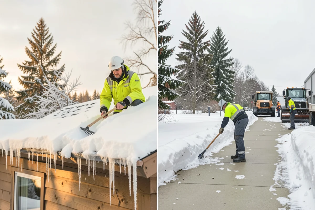 Catch Basin Snow Clearing in Ruston, Pierce County, WA - We locate catch basins and storm grates across the site