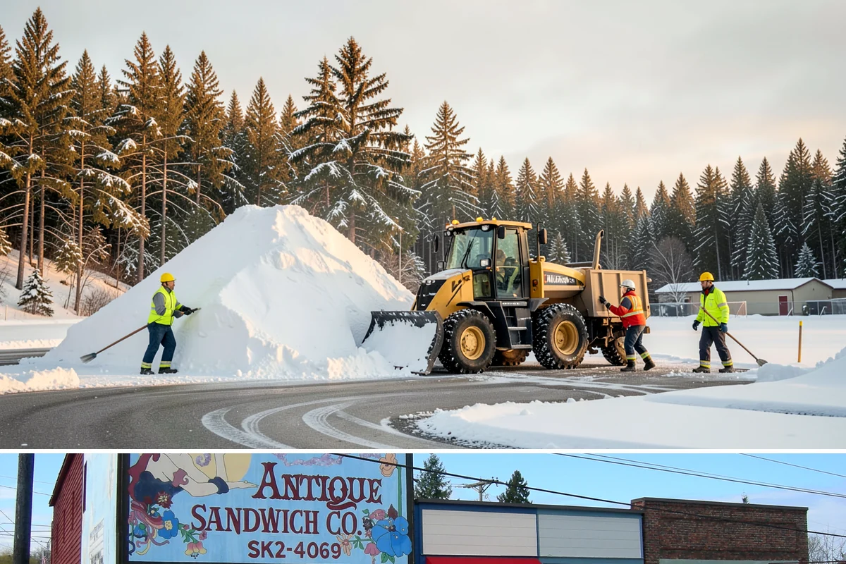 Catch Basin Snow Clearing in Ruston, Pierce County, WA - Basins need clearing right before the thaw cycles and atmospheric rivers that regularly follow our snow events from December...