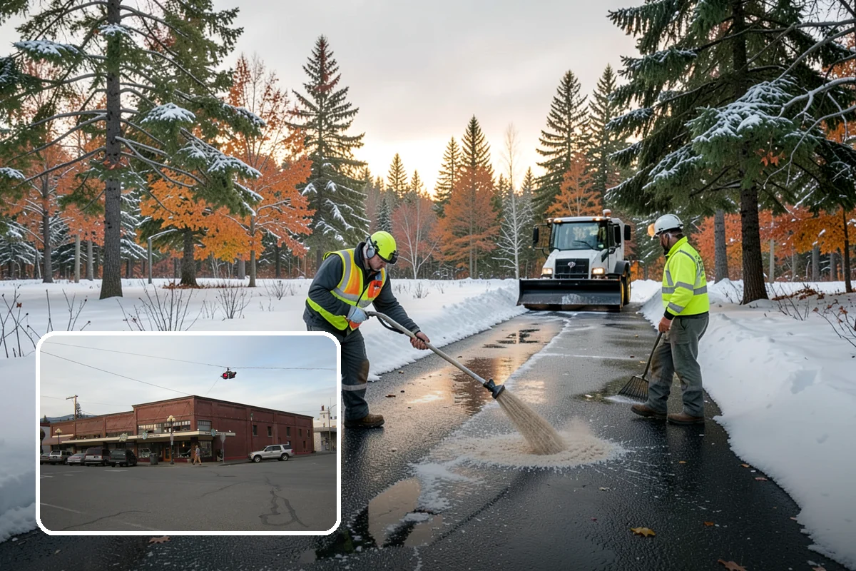 Catch Basin Snow Clearing in Sedro-Woolley, Skagit County, WA - Prevents ponding and flooding during thaws and rain events
