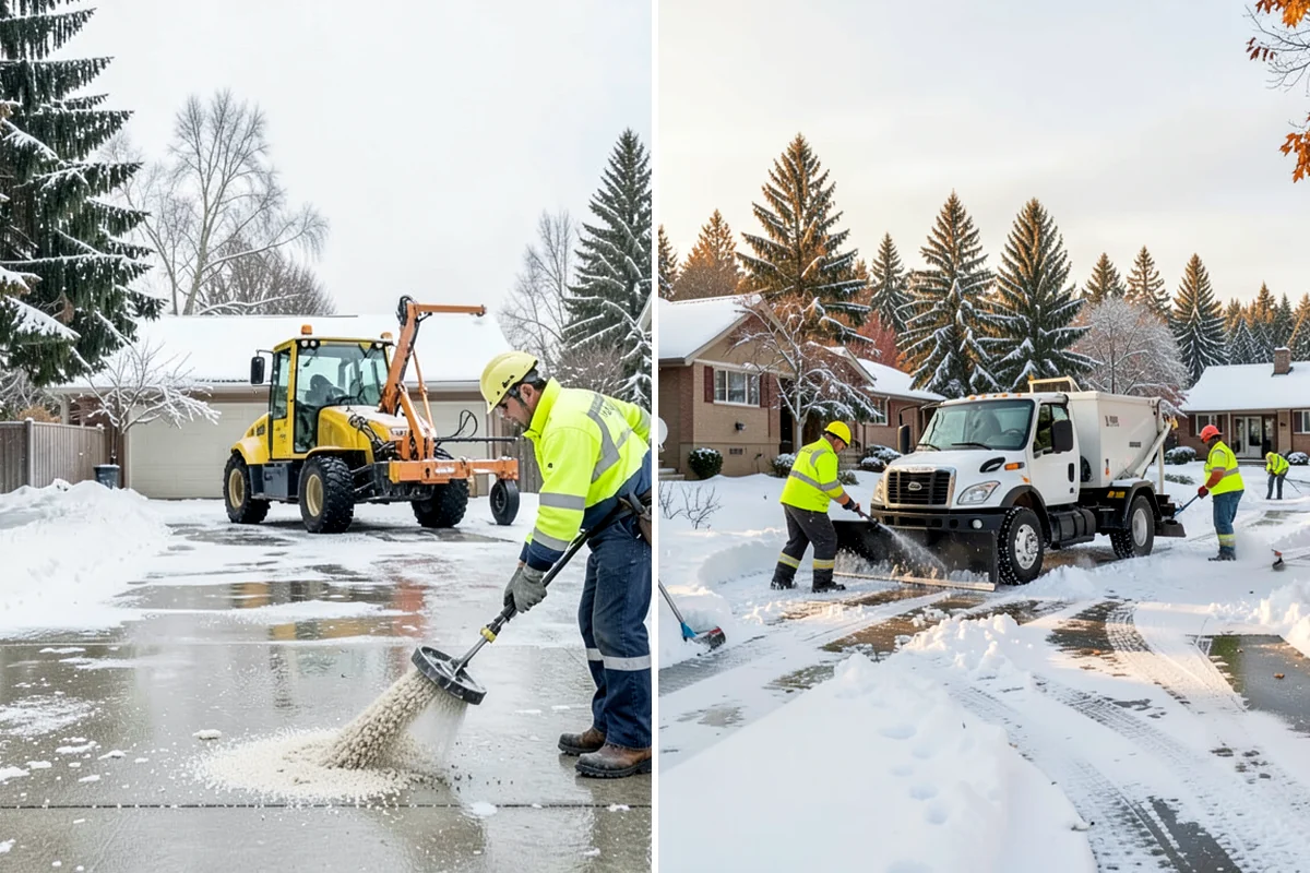 Catch Basin Snow Clearing in Sedro-Woolley, Skagit County, WA - We locate catch basins and storm grates across the site