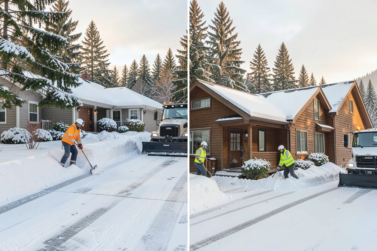 Catch Basin Snow Clearing in Skykomish, King County, WA - We locate catch basins and storm grates across the site