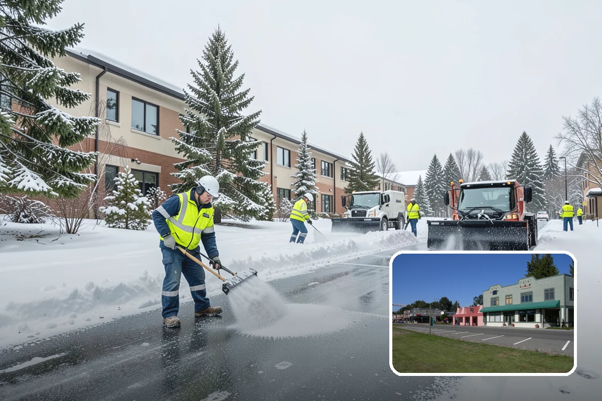 Catch Basin Snow Clearing in Snoqualmie, King County, WA - Prevents ponding and flooding during thaws and rain events