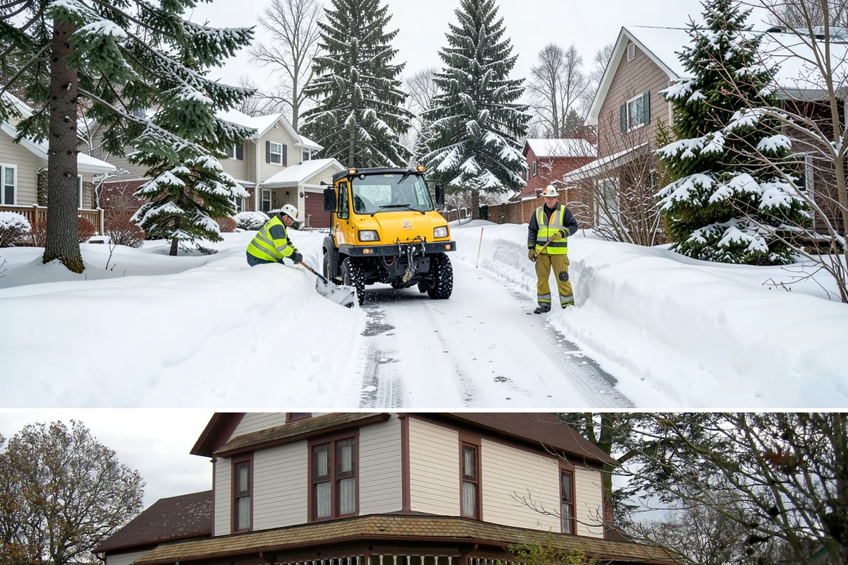 Catch Basin Snow Clearing in Sumner, Pierce County, WA - Basins need clearing right before the thaw cycles and atmospheric rivers that regularly follow our snow events from December...