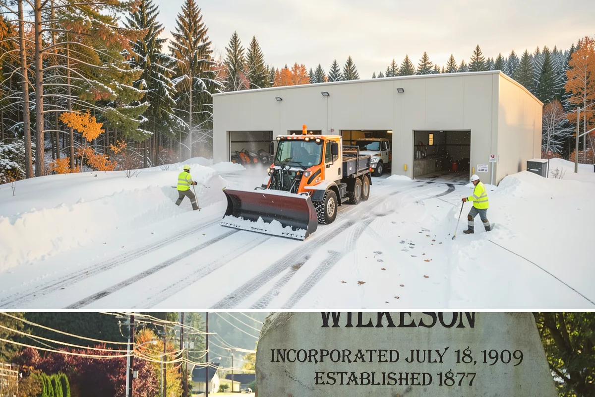 Catch Basin Snow Clearing in Wilkeson, Pierce County, WA - Basins need clearing right before the thaw cycles and atmospheric rivers that regularly follow our snow events from December...