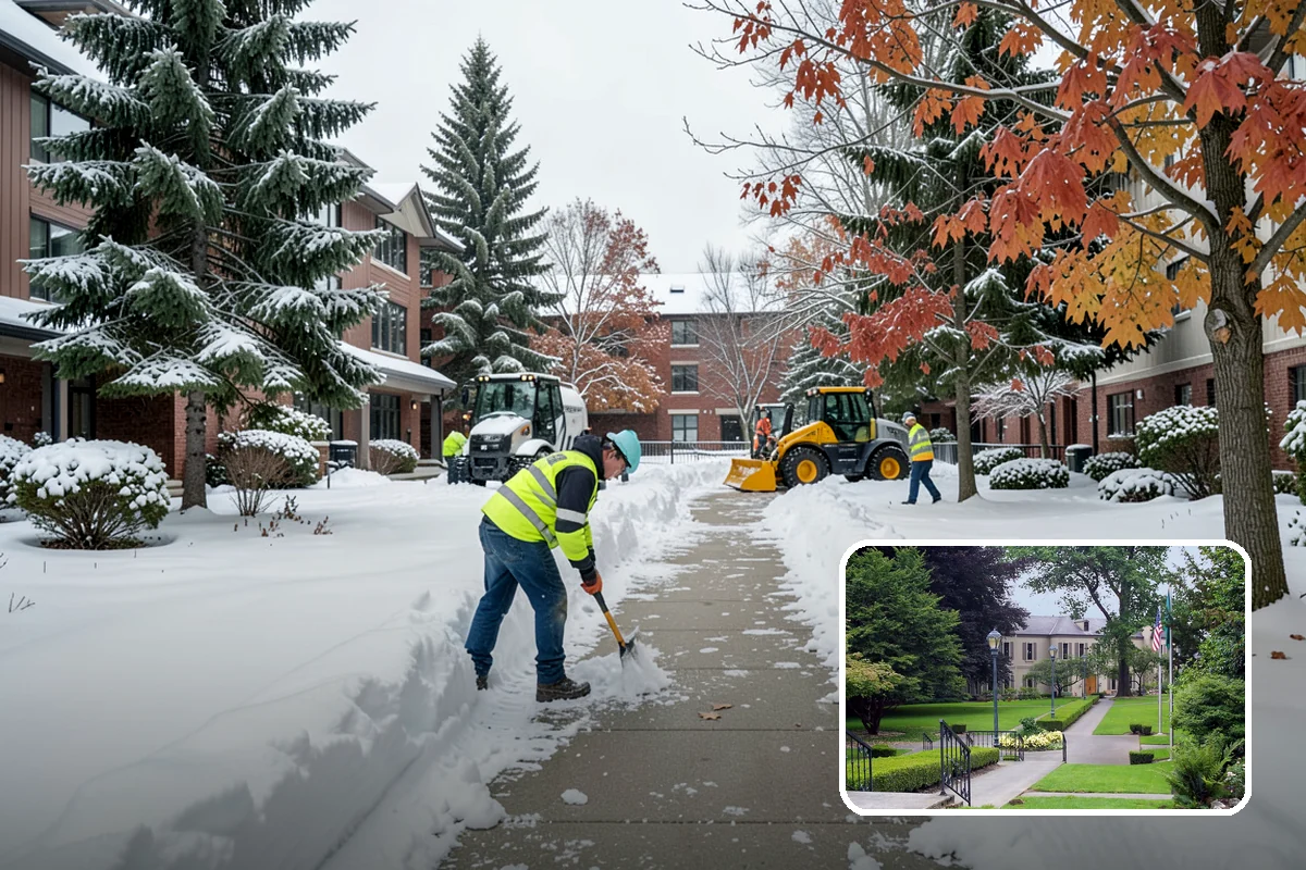 Catch Basin Snow Clearing in Woodinville, King County, WA - Prevents ponding and flooding during thaws and rain events