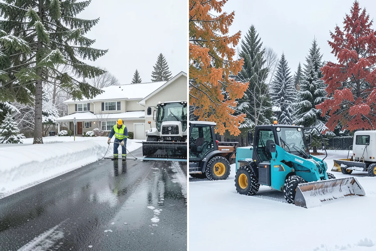Catch Basin Snow Clearing in Woodinville, King County, WA - We locate catch basins and storm grates across the site