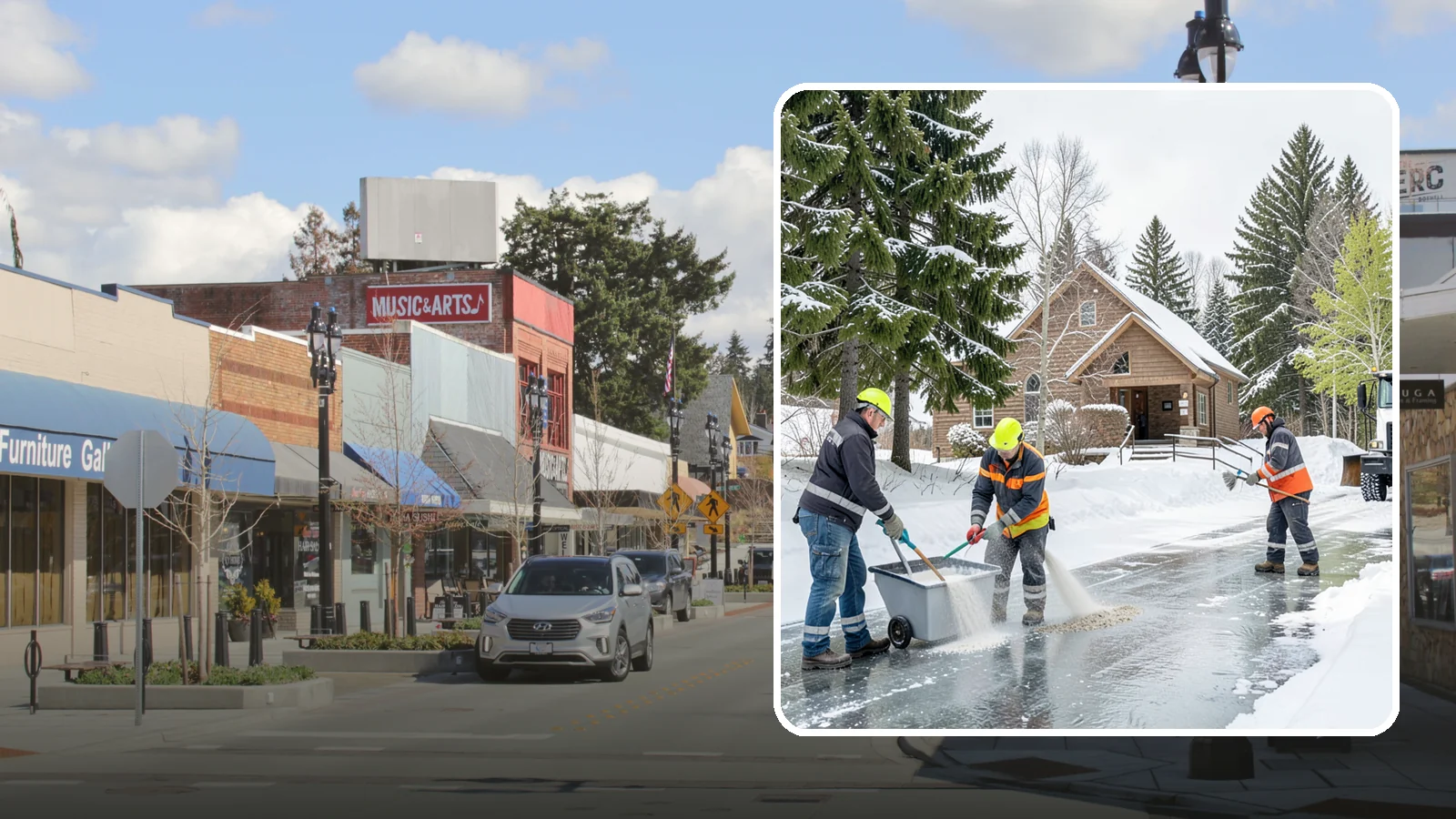Church Deicing in Bothell, King County, WA - Deicing for churches and worship centers, keeping entrances, ramps, and lots safe for congregations that gather early on frozen...