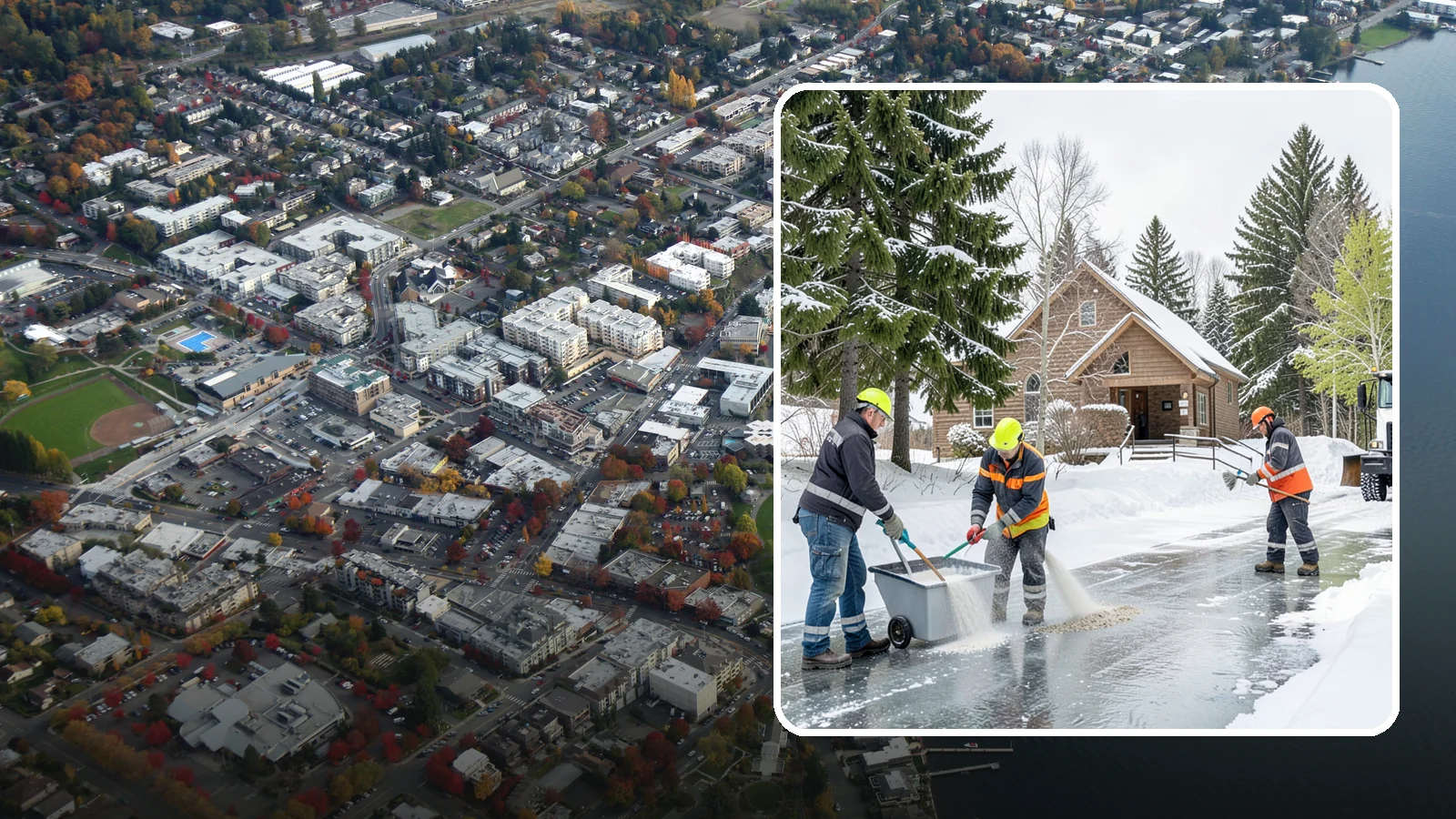 Church Deicing in Kirkland, King County, WA - Deicing for churches and worship centers, keeping entrances, ramps, and lots safe for congregations that gather early on frozen...