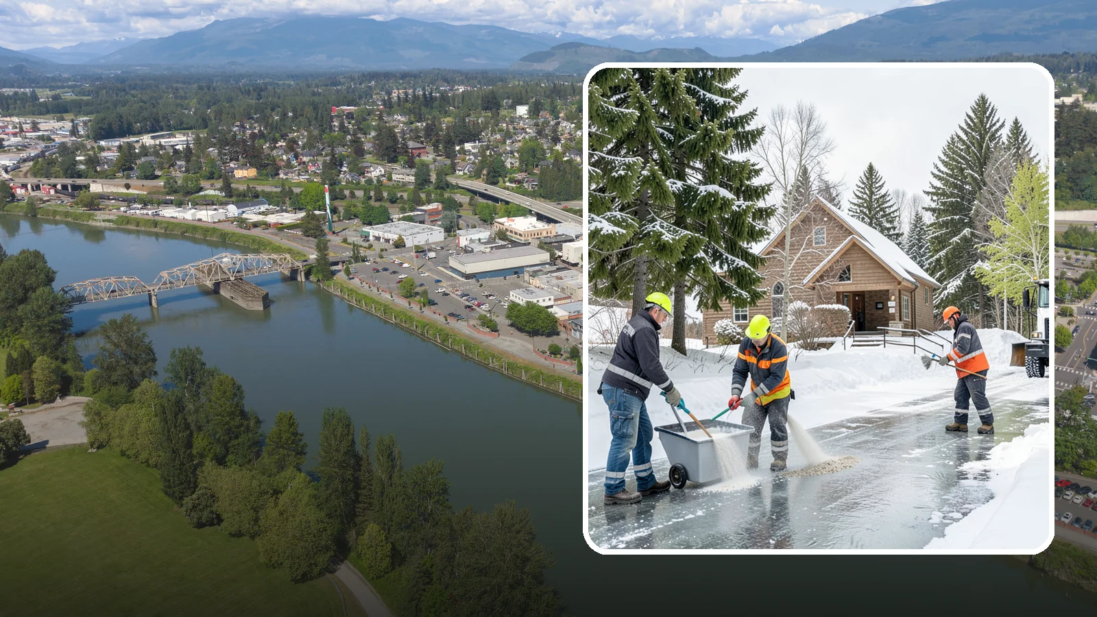 Church Deicing in Mount Vernon, Skagit County, WA - Deicing for churches and worship centers, keeping entrances, ramps, and lots safe for congregations that gather early on frozen...