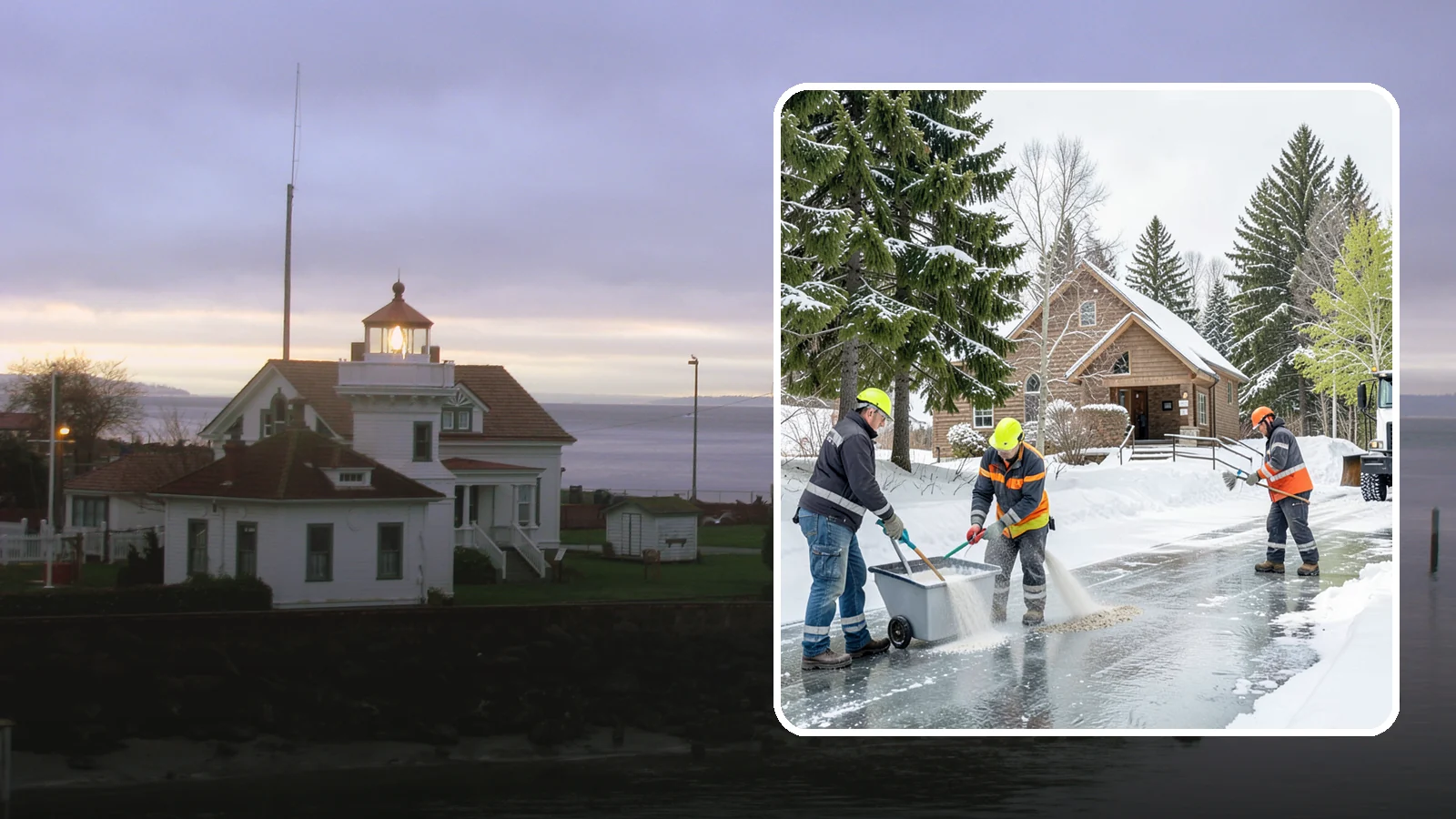 Church Deicing in Mukilteo, Snohomish County, WA - Deicing for churches and worship centers, keeping entrances, ramps, and lots safe for congregations that gather early on frozen...