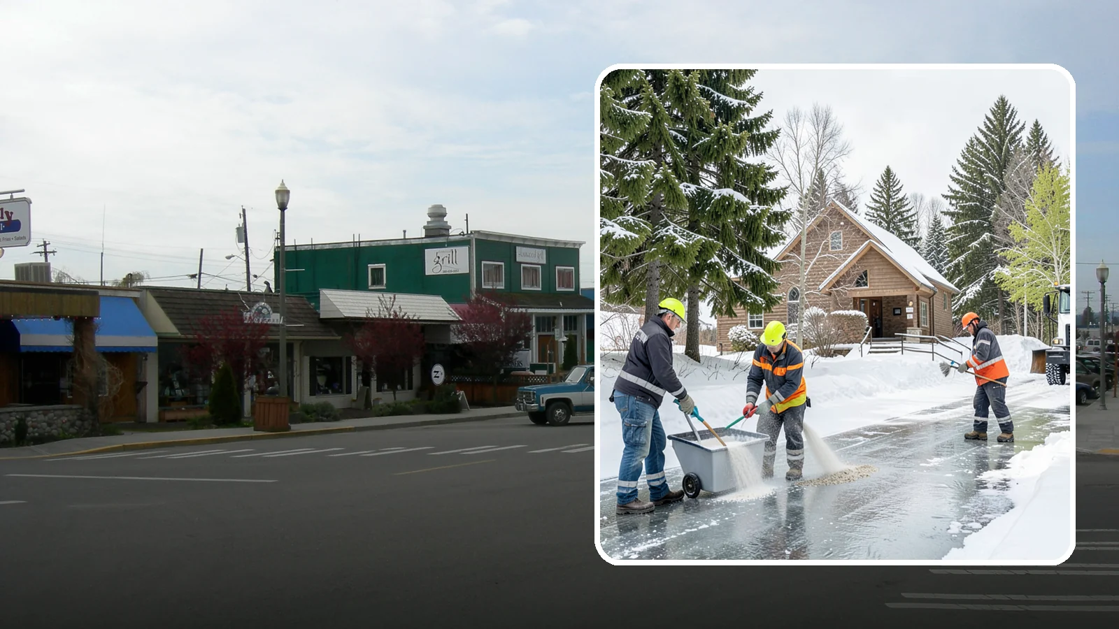 Church Deicing in Stanwood, Snohomish County, WA - Deicing for churches and worship centers, keeping entrances, ramps, and lots safe for congregations that gather early on frozen...