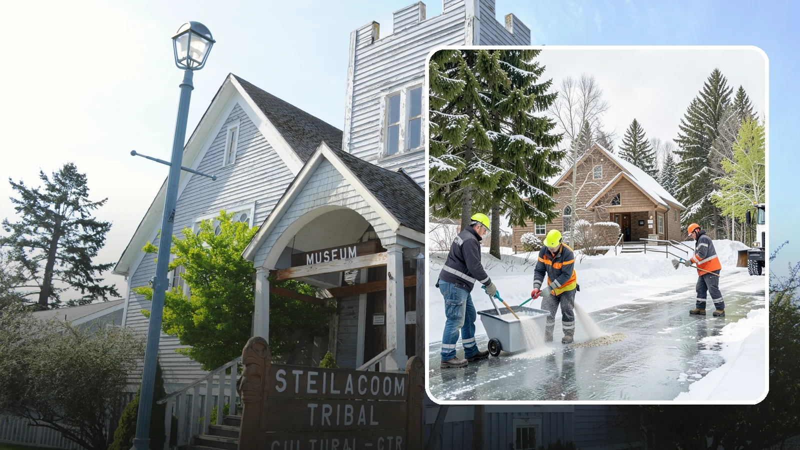 Church Deicing in Steilacoom, Pierce County, WA - Deicing for churches and worship centers, keeping entrances, ramps, and lots safe for congregations that gather early on frozen...