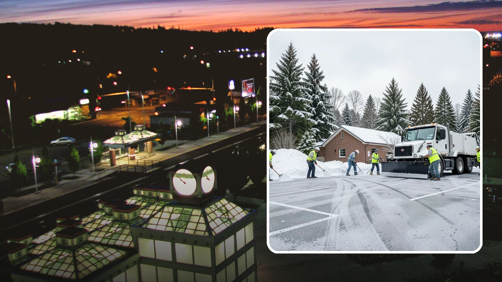 Church Parking Lot Snow Removal in Auburn, King County, WA - We clear church lots ahead of weekend services so Western Washington congregations gather safely in winter.