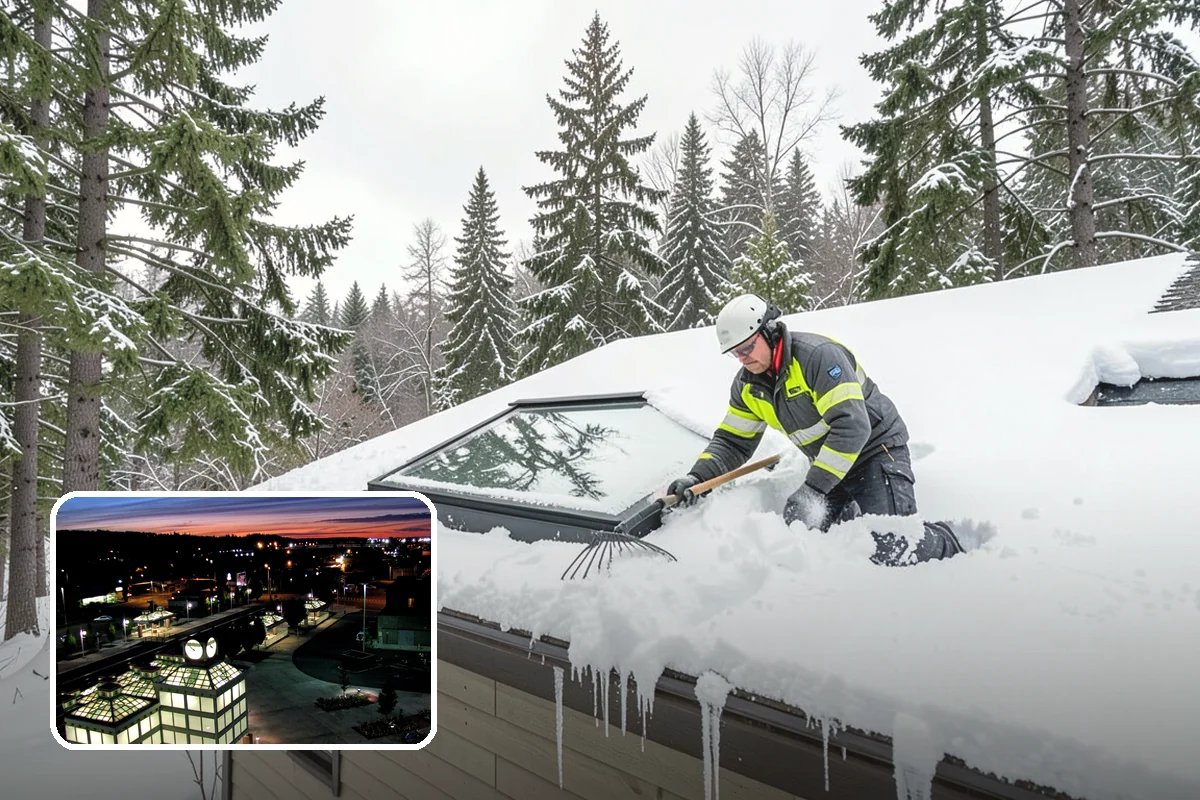 Church Parking Lot Snow Removal in Auburn, King County, WA - Congregations arrive to a cleared lot for weekend and holiday services