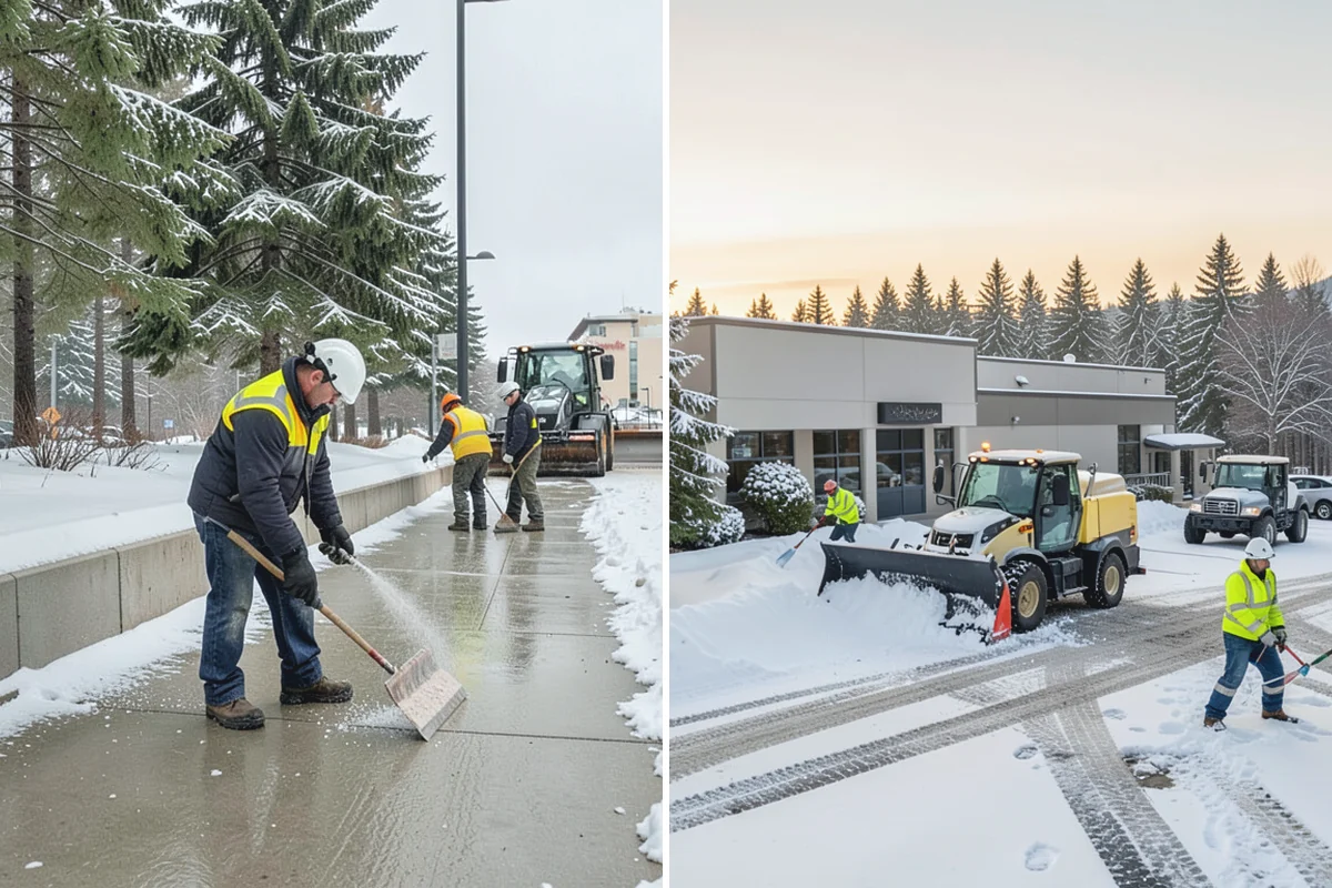 Church Parking Lot Snow Removal in Auburn, King County, WA - Coordinate the service and event calendar with church staff