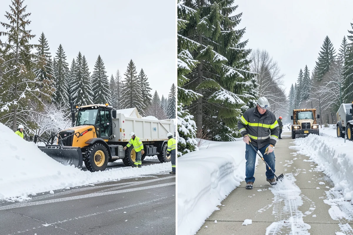 Church Parking Lot Snow Removal in Beaux Arts Village, King County, WA - Coordinate the service and event calendar with church staff