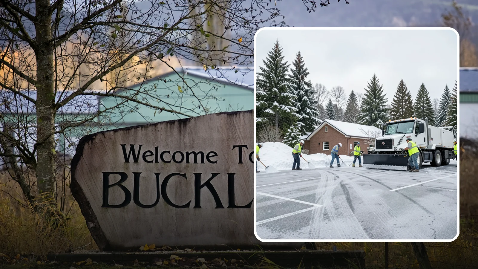 Church Parking Lot Snow Removal in Buckley, Pierce County, WA - We clear church lots ahead of weekend services so Western Washington congregations gather safely in winter.