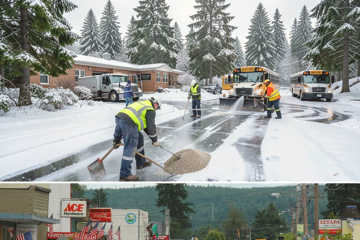 Church Parking Lot Snow Removal in Carnation, King County, WA - Church lots in the Puget Sound area need the most winter service from December through February, peaking around the holiday...