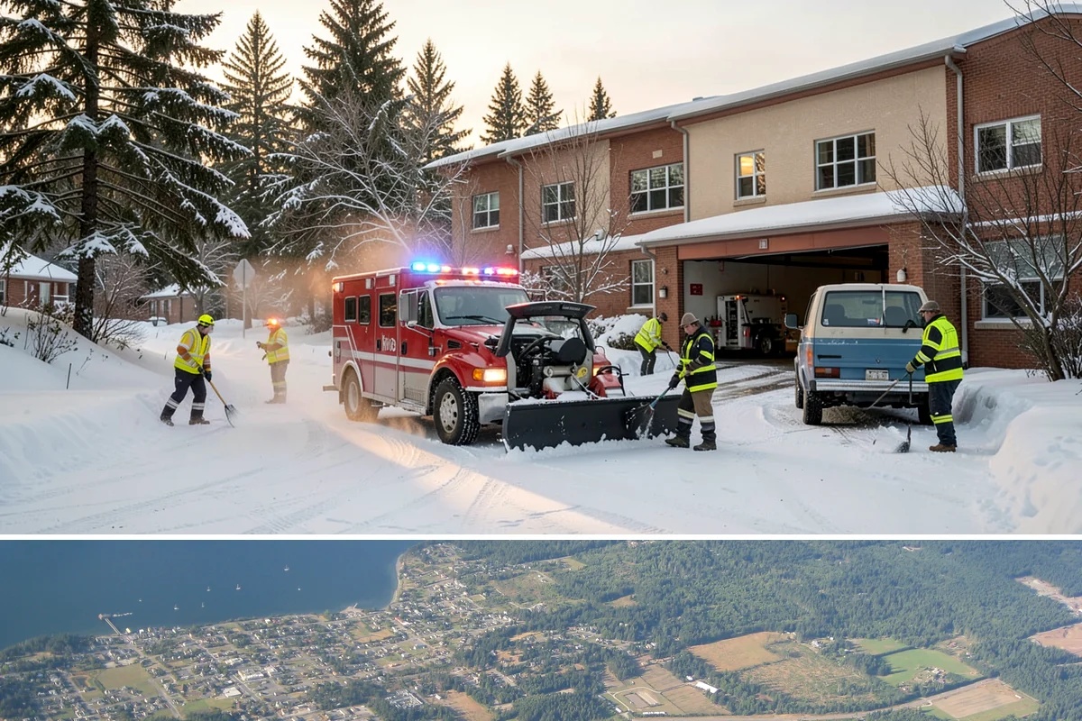 Church Parking Lot Snow Removal in Coupeville, Island County, WA - Church lots in the Puget Sound area need the most winter service from December through February, peaking around the holiday...