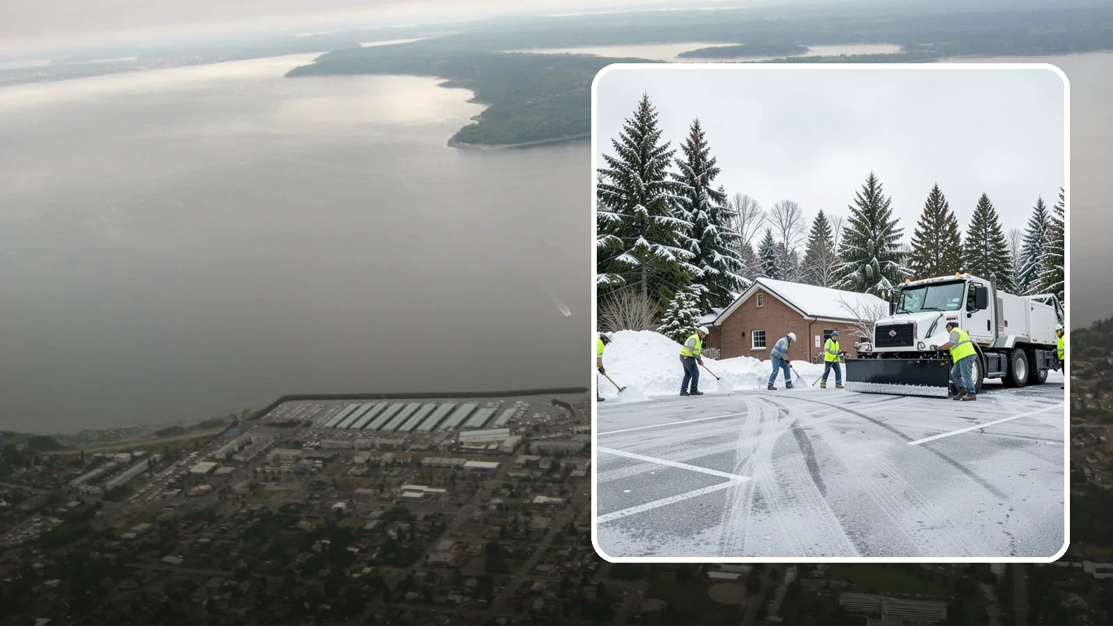 Church Parking Lot Snow Removal in Des Moines, King County, WA - We clear church lots ahead of weekend services so Western Washington congregations gather safely in winter.