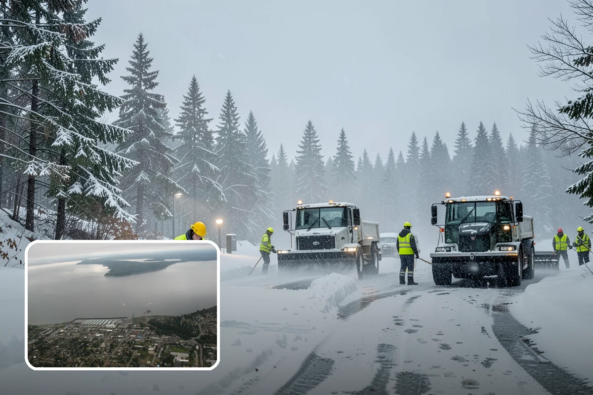 Church Parking Lot Snow Removal in Des Moines, King County, WA - Congregations arrive to a cleared lot for weekend and holiday services