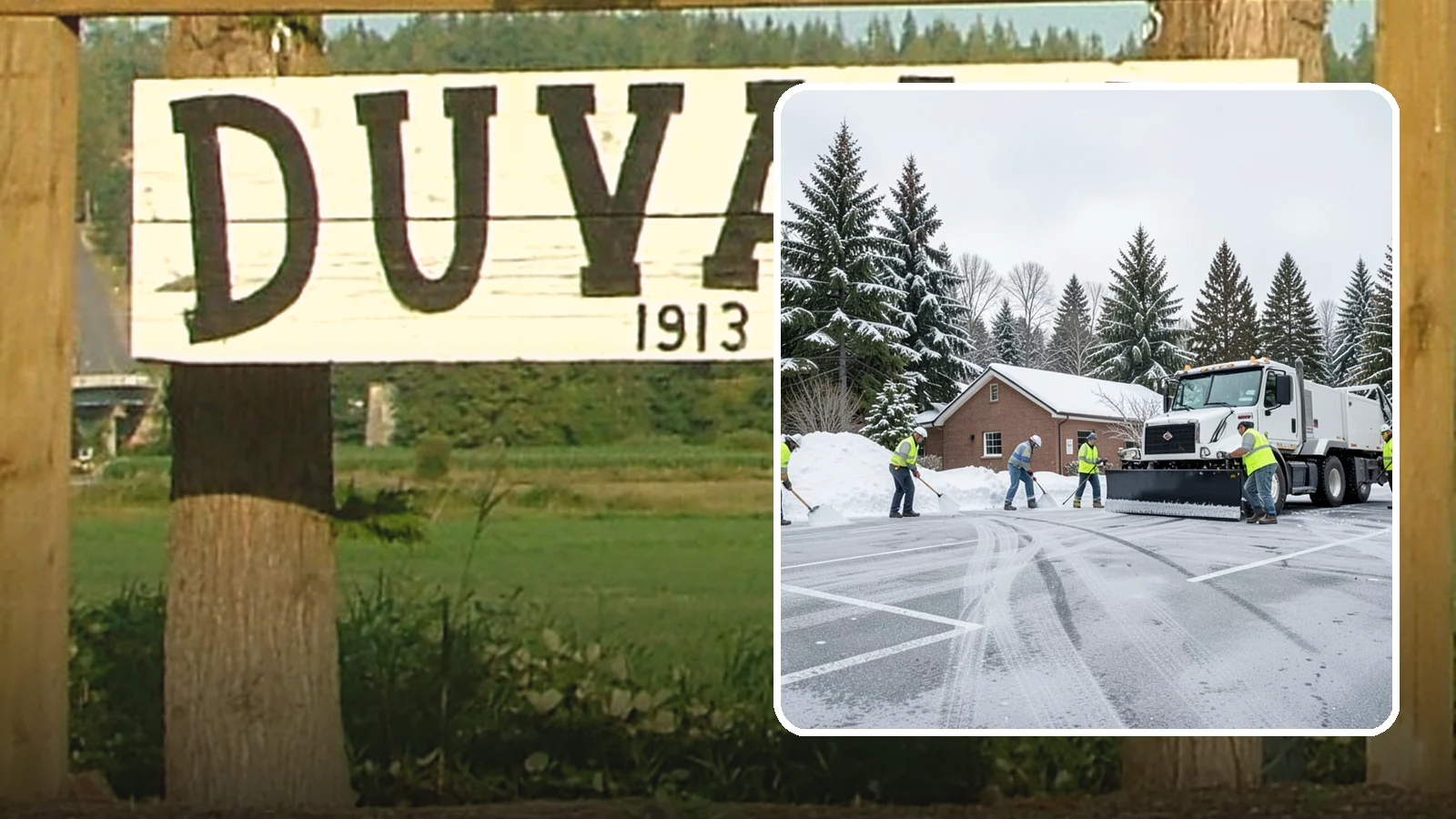 Church Parking Lot Snow Removal in Duvall, King County, WA - We clear church lots ahead of weekend services so Western Washington congregations gather safely in winter.