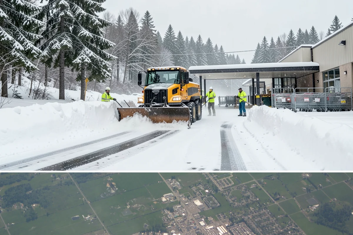 Church Parking Lot Snow Removal in Enumclaw, King County, WA - Church lots in the Puget Sound area need the most winter service from December through February, peaking around the holiday...
